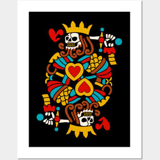 King heart skull Posters and Art